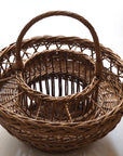 plateau en rotin vintage