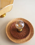 lampe en rotin