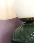 globe vintage blanc