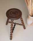 tabouret bois vintage