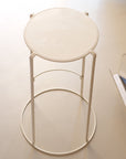 tabouret métal blanc
