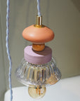 Lampe baladeuse Cloom – Bois Terracotta et Lilas