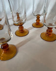 flute en verre ambré
