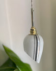 Lampe baladeuse - Globe blanc et noir asymétrique