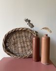 Composition murale en osier vintage