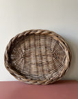 plateau en osier vintage
