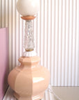 grande lampe à poser vintage en opale