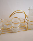 Verres à eau vintage en verre