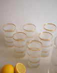 Verres à eau vintage en verre