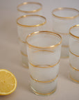 Verres à eau vintage en verre