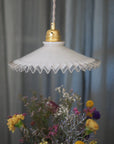 suspension en opaline vintage