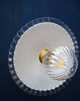 applique en opaline dentellée