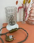 lampe vintage en verre