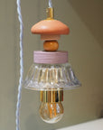 Lampe baladeuse Cloom – Bois Terracotta et Lilas