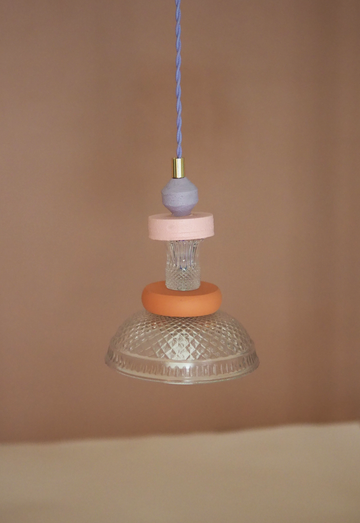 Lampe baladeuse Cloom – Terracotta et Lilas
