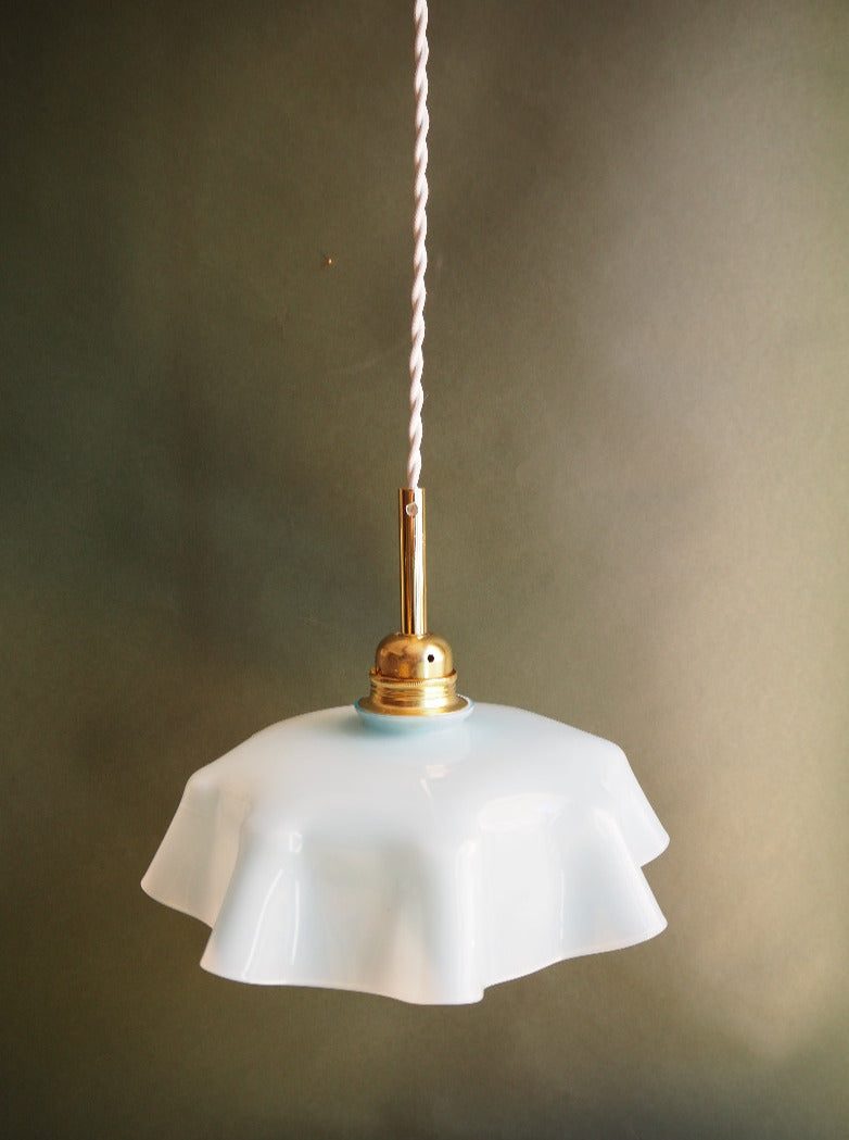 suspension en opale bleue